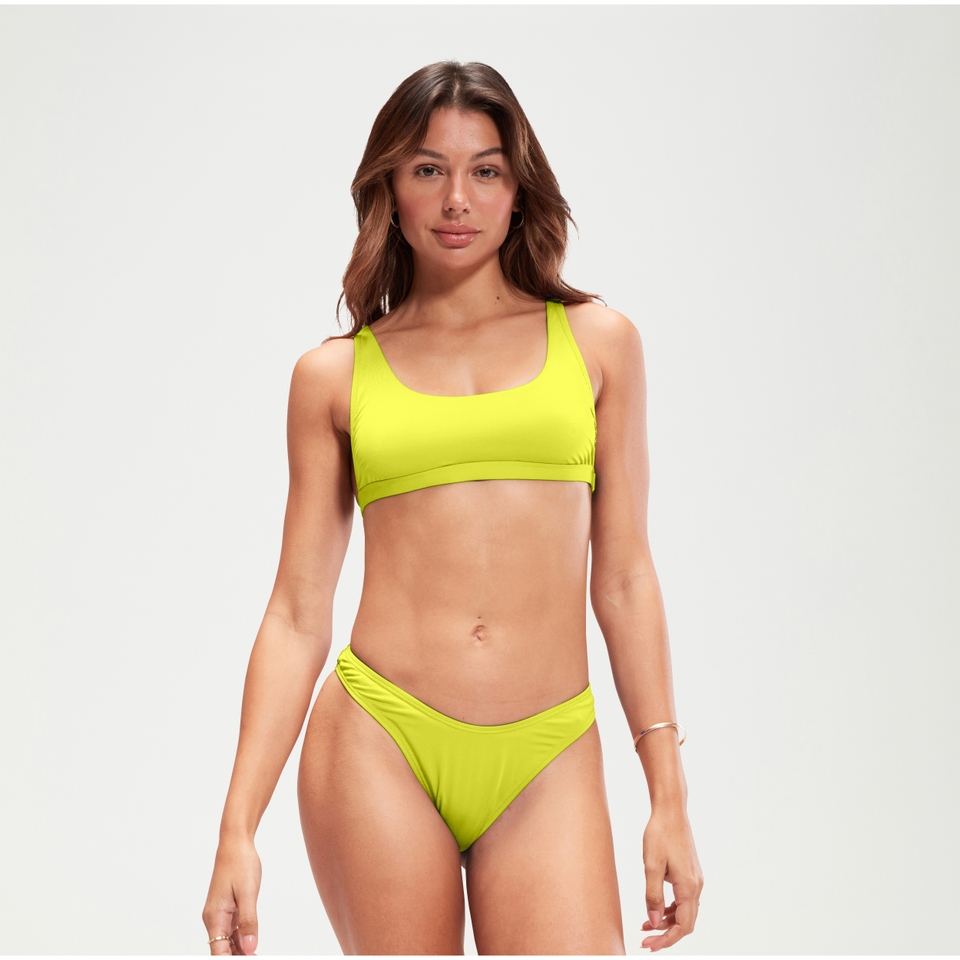 Haut de bikini FLU3NTE convertible uni vert