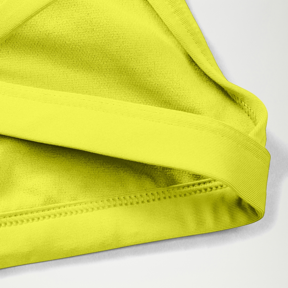 Grünes FLU3NTE Solid Convertible Bikinioberteil