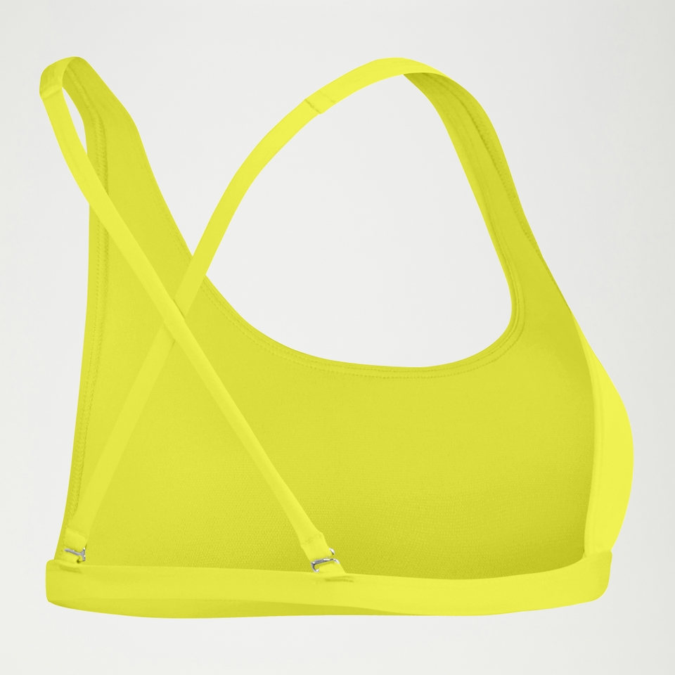 Grünes FLU3NTE Solid Convertible Bikinioberteil