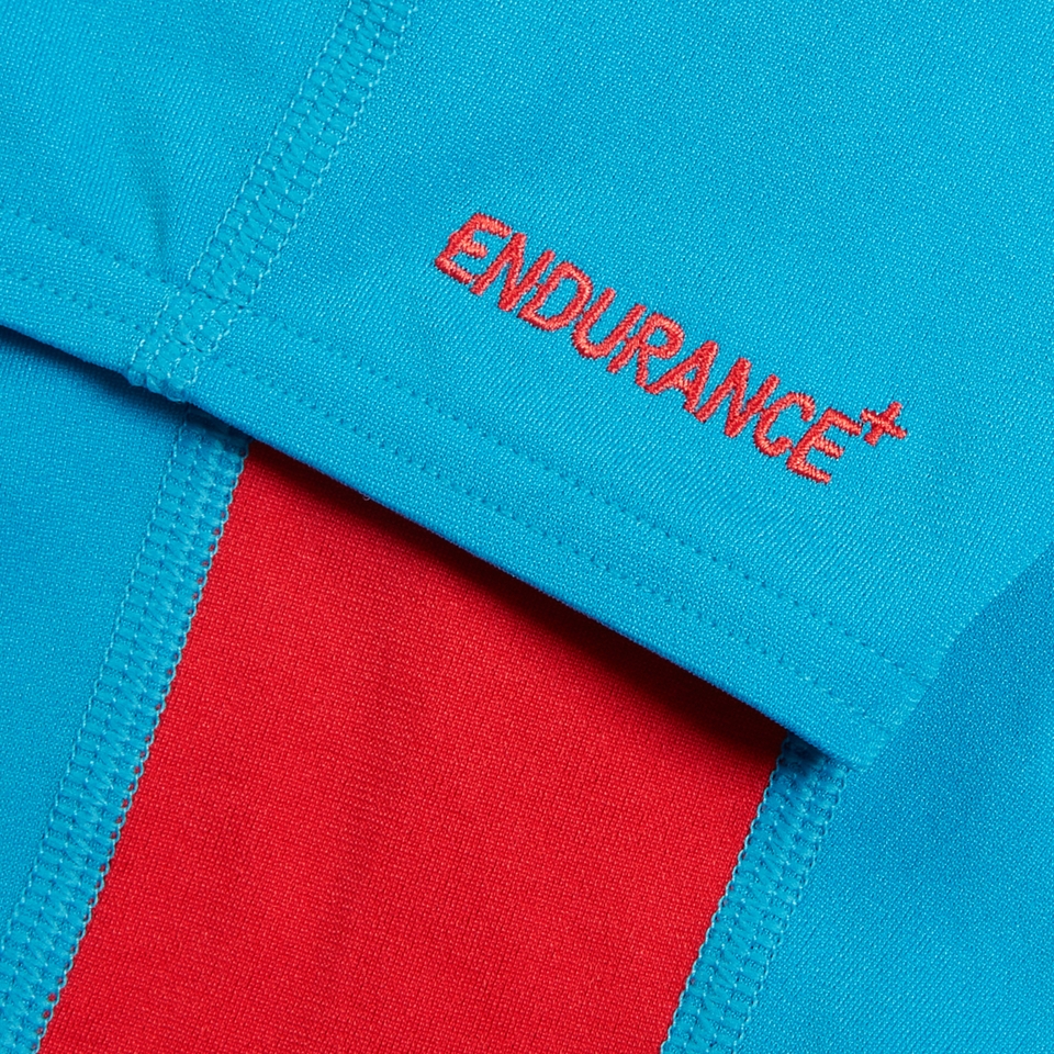 Fastskin Junior Endurance+ Hochtaillierte Schwimmhose für Jungen Blau/Rot