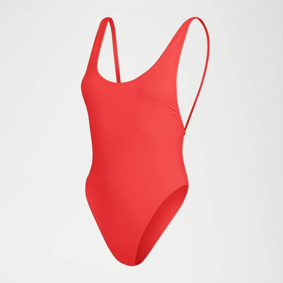 Monopièce convertible FLU3NTE couleur unie pour femmes, rouge