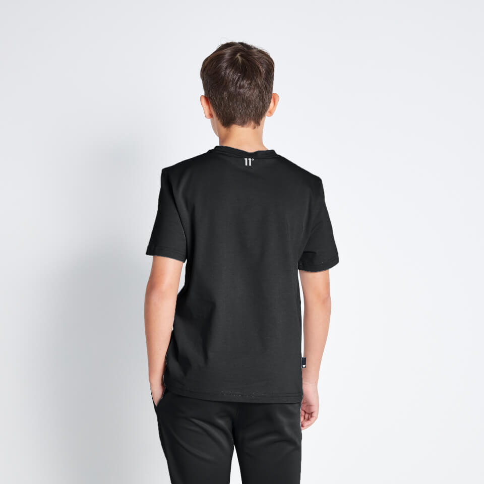 Linear Graphic T-Shirt - Black | 11 Degrees