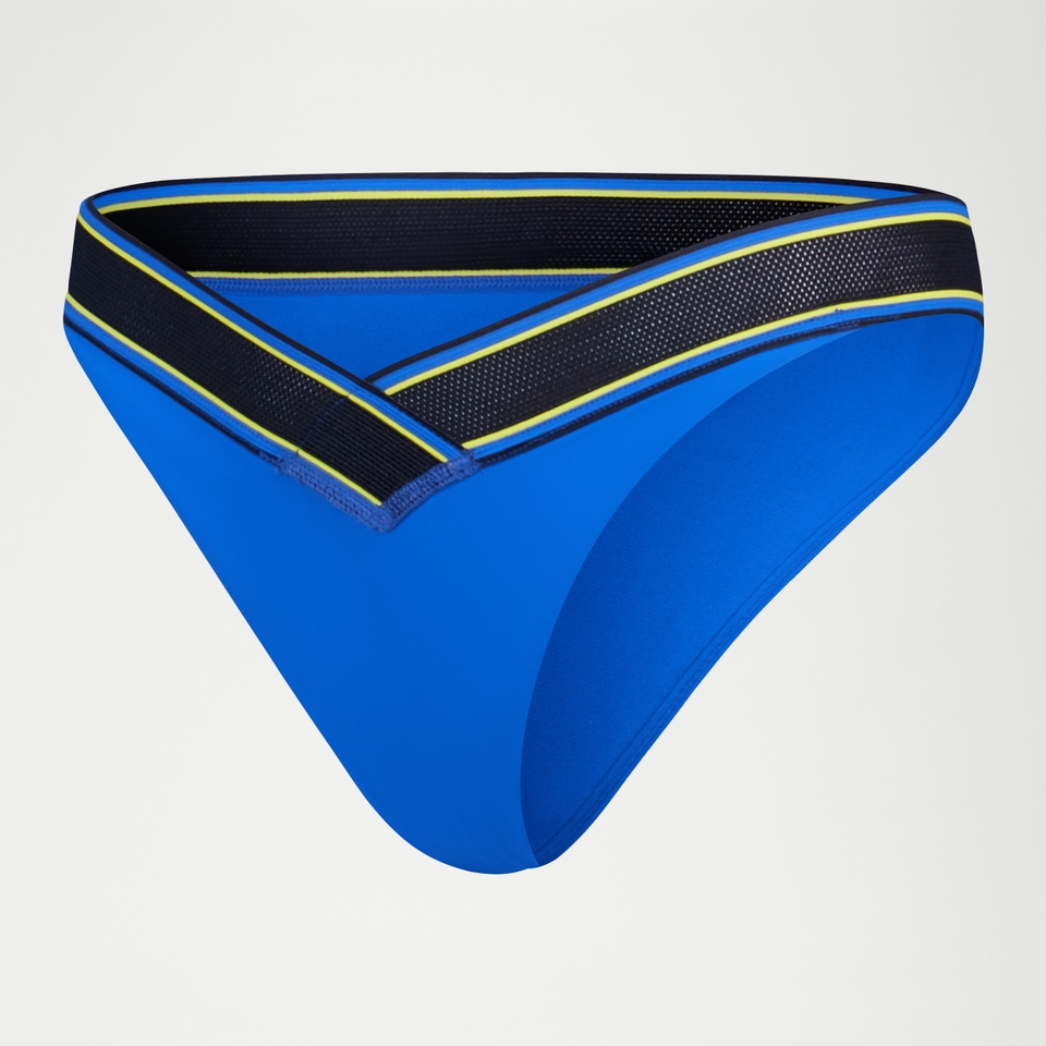 Blaue FLU3NTE V Scoop-Bikinihose