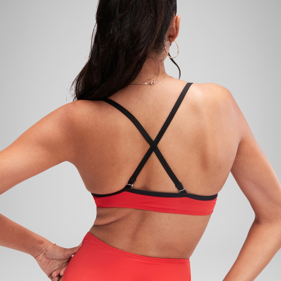 FLU3NTE Convertible Cut Out Swimsuit Red