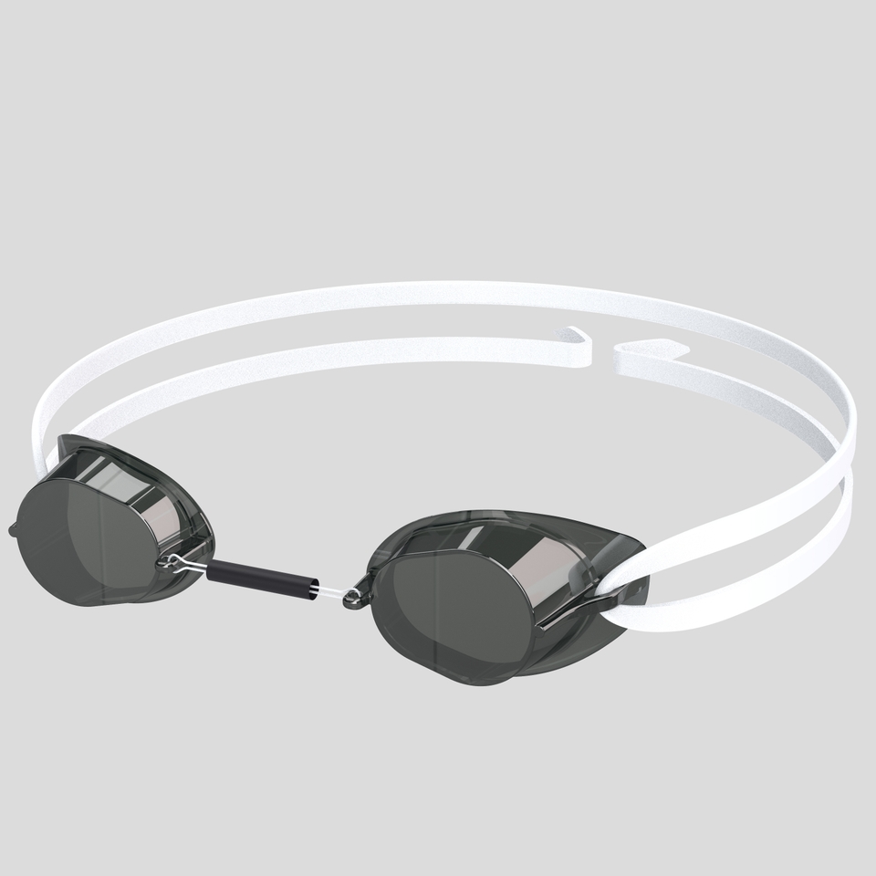 Adult Swedish Mirror Goggles Smoke/Silver