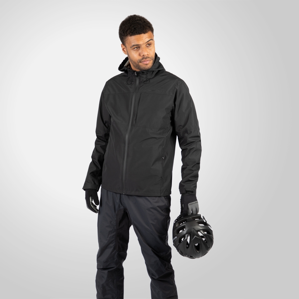 Hummvee 3-in-1 Wasserdichte Jacke für Herren - Schwarz