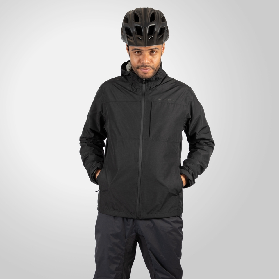 Hummvee 3-in-1 Wasserdichte Jacke für Herren - Schwarz