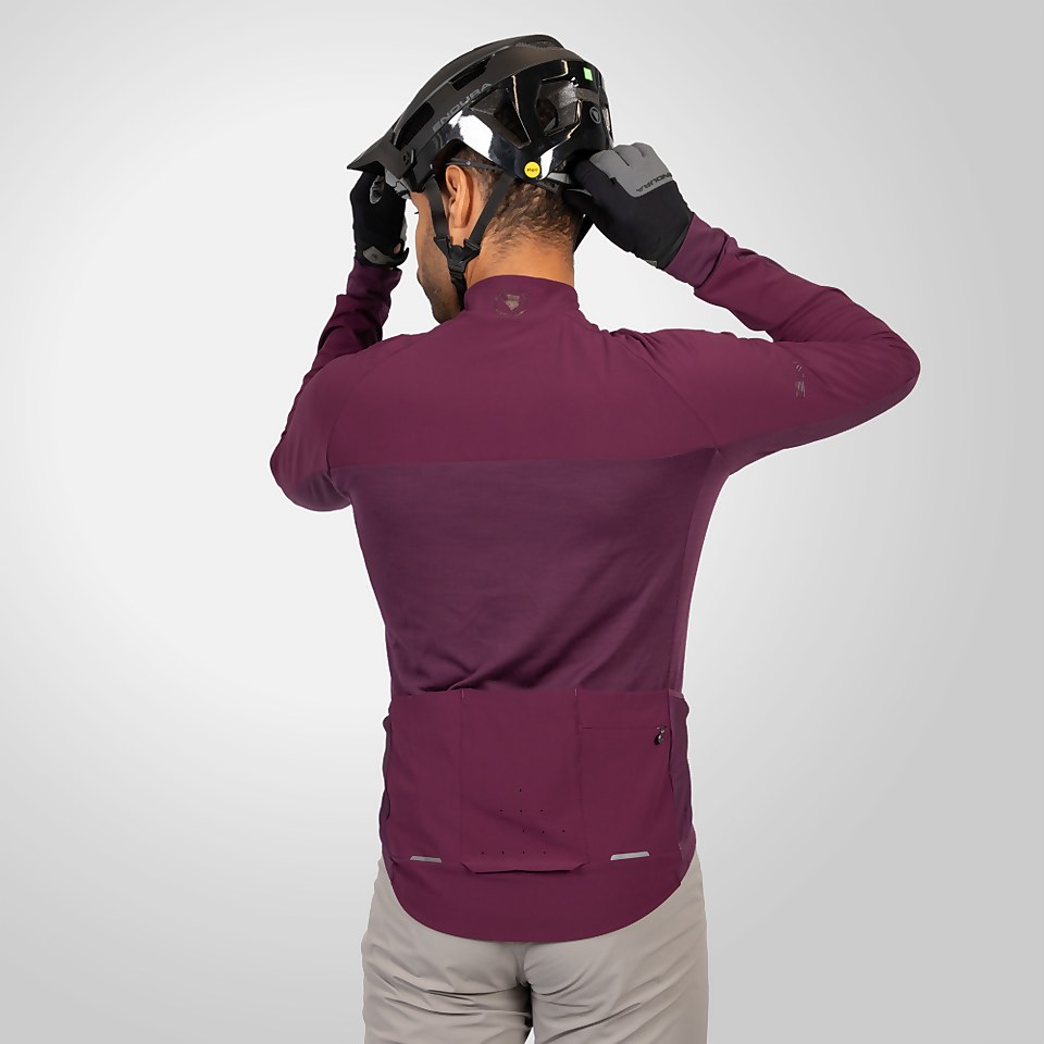 GV500 Trikot (langarm) für Herren - Aubergine