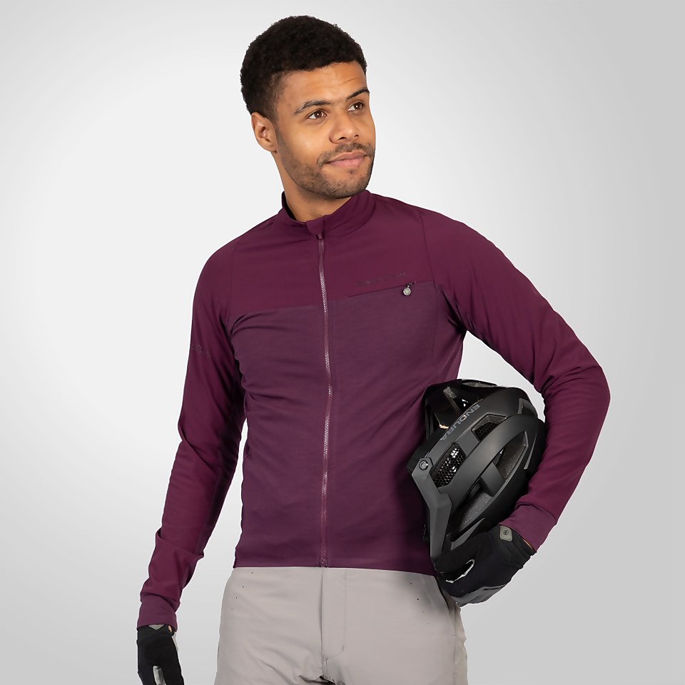 GV500 Trikot (langarm) für Herren - Aubergine
