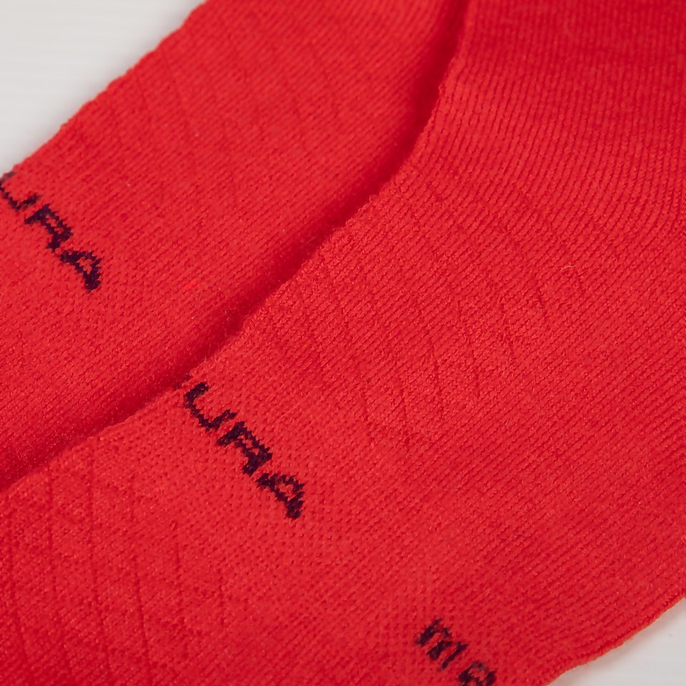 Men's BaaBaa Merino Stripe Sock - Pomegranate