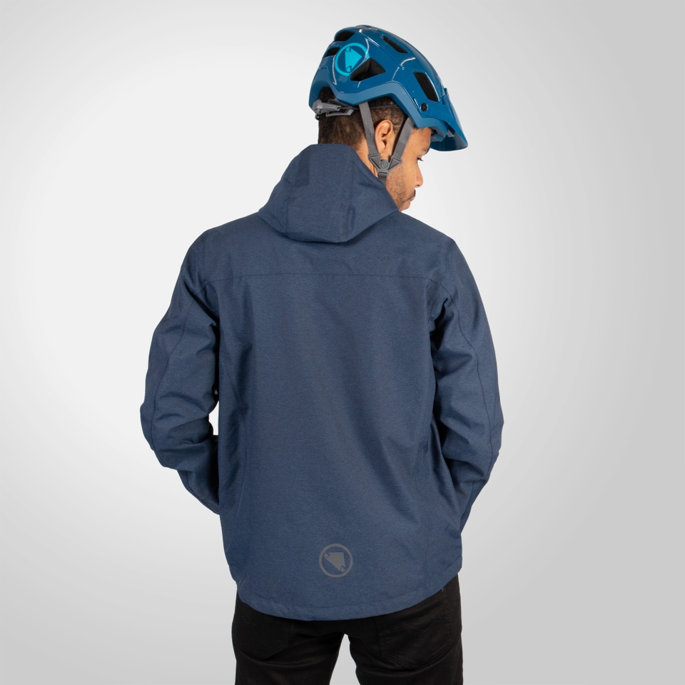 Hummvee Wasserdichte Kapuzenjacke für Herren - Ink Blue