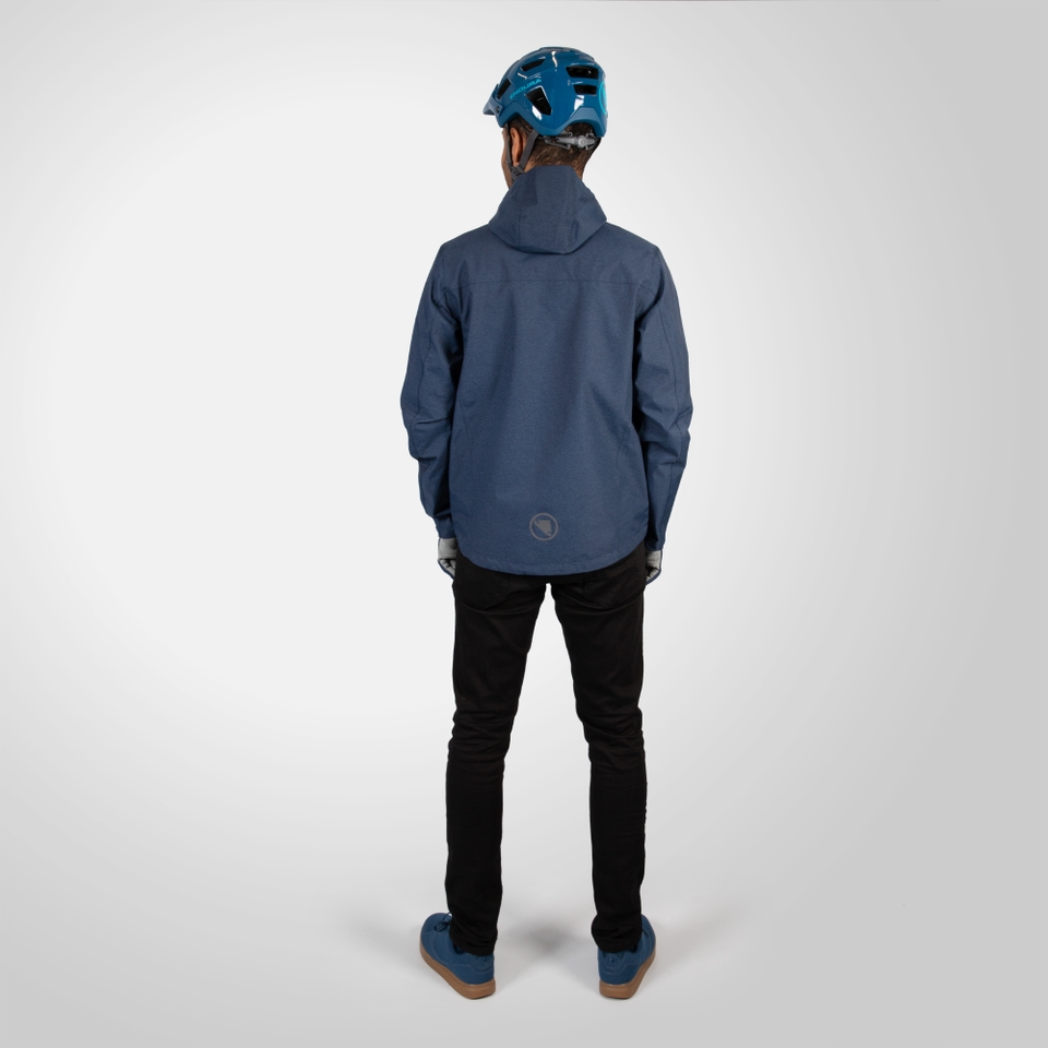 Hummvee Wasserdichte Kapuzenjacke für Herren - Ink Blue