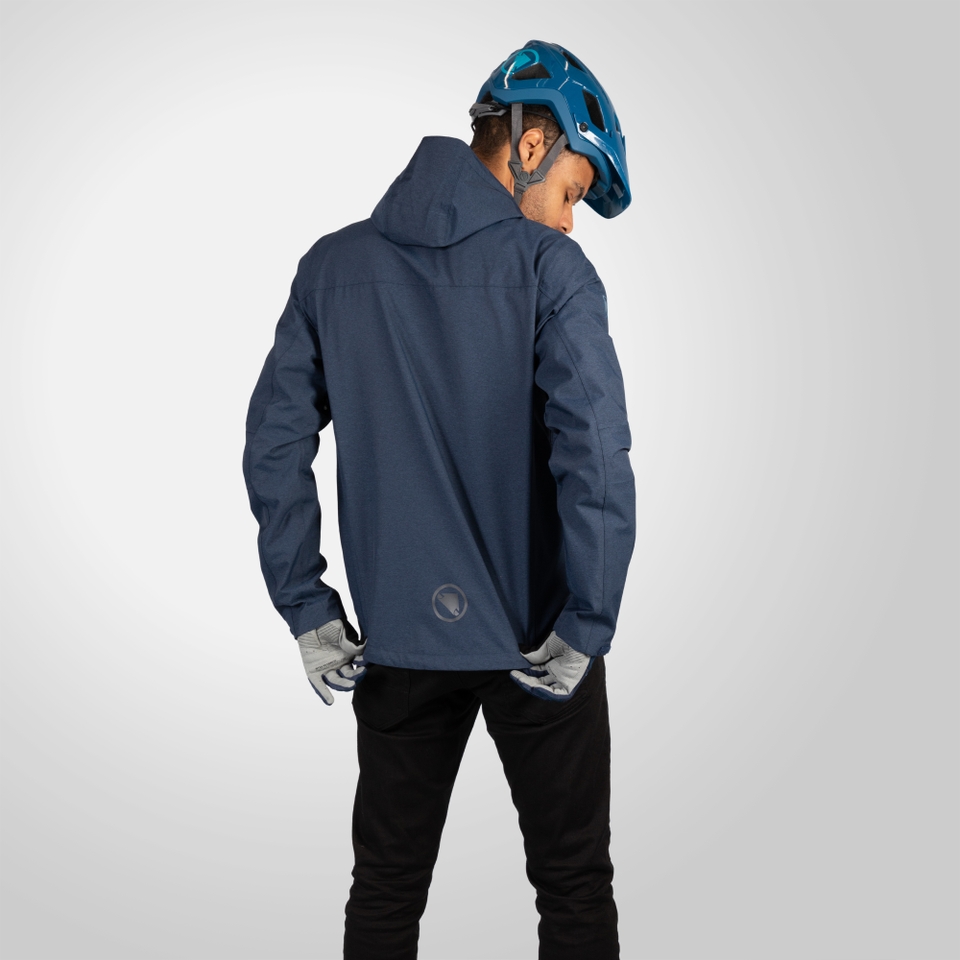 Hummvee Wasserdichte Kapuzenjacke für Herren - Ink Blue