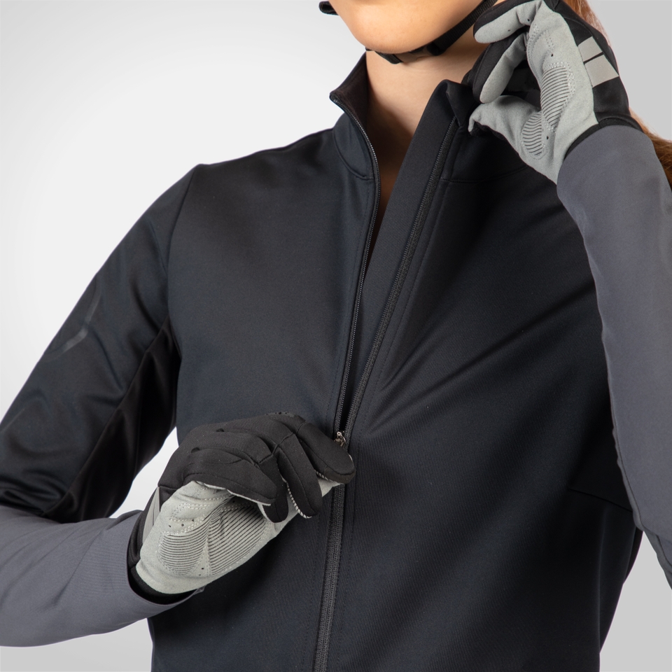 Women's FS260 Jetstream LS Jersey - Black