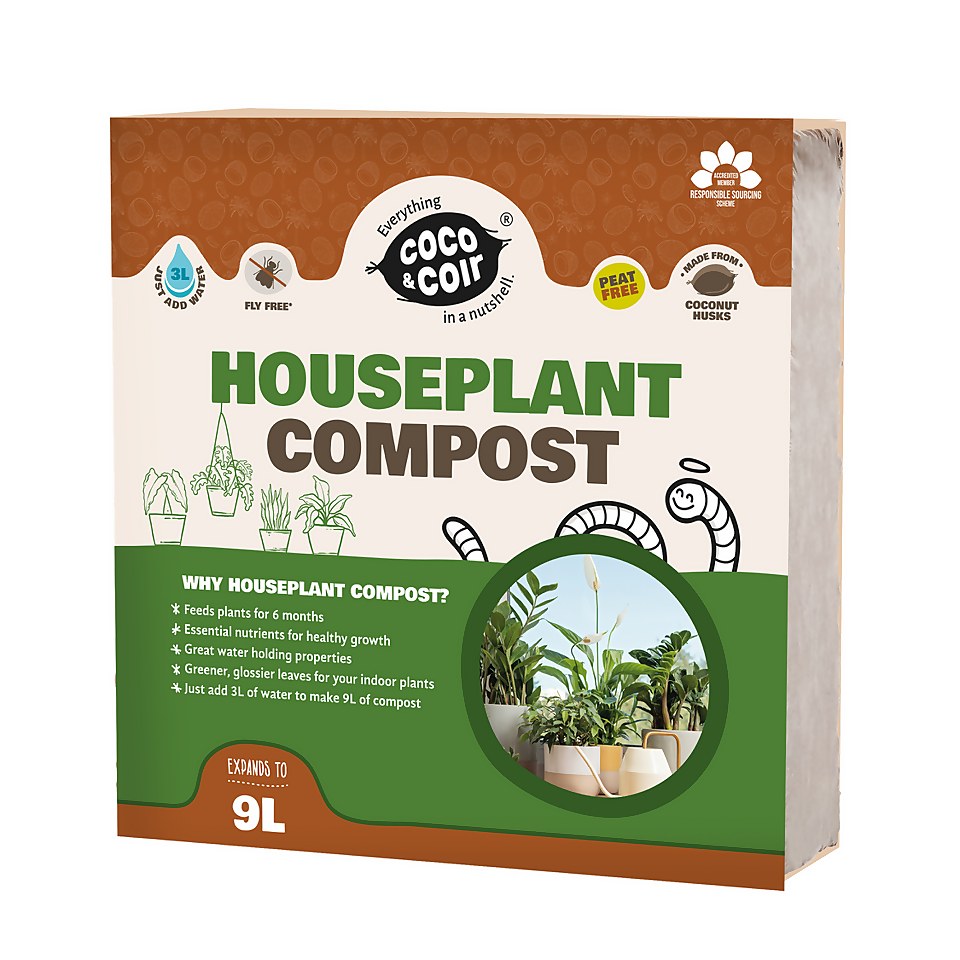 Coco & Coir Houseplant Compost - 9L