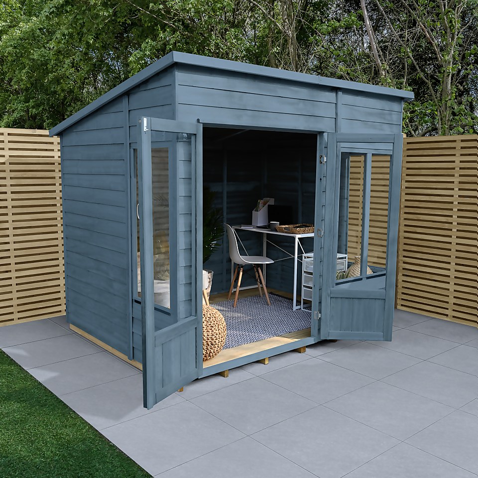 Oakley Overlap  Pent Summerhouse 8x6 (Home Delivery)