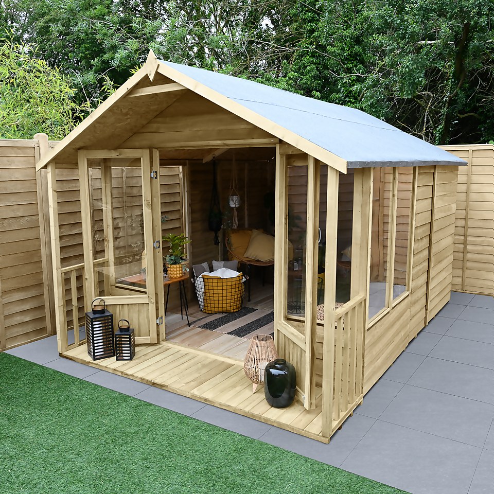Oakley Overlap  Apex Summerhouse 8x12 (Home Delivery)