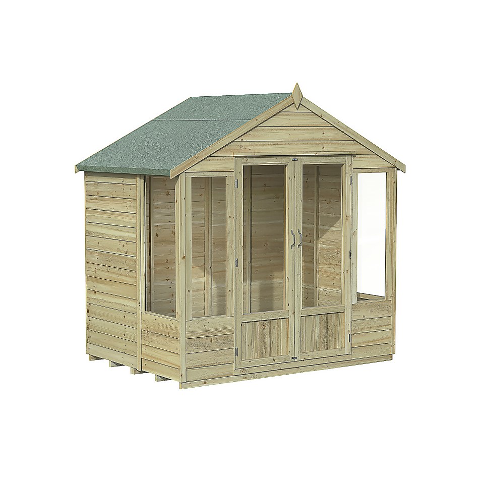 Oakley Overlap  Apex Summerhouse 7x5 (Home Delivery)