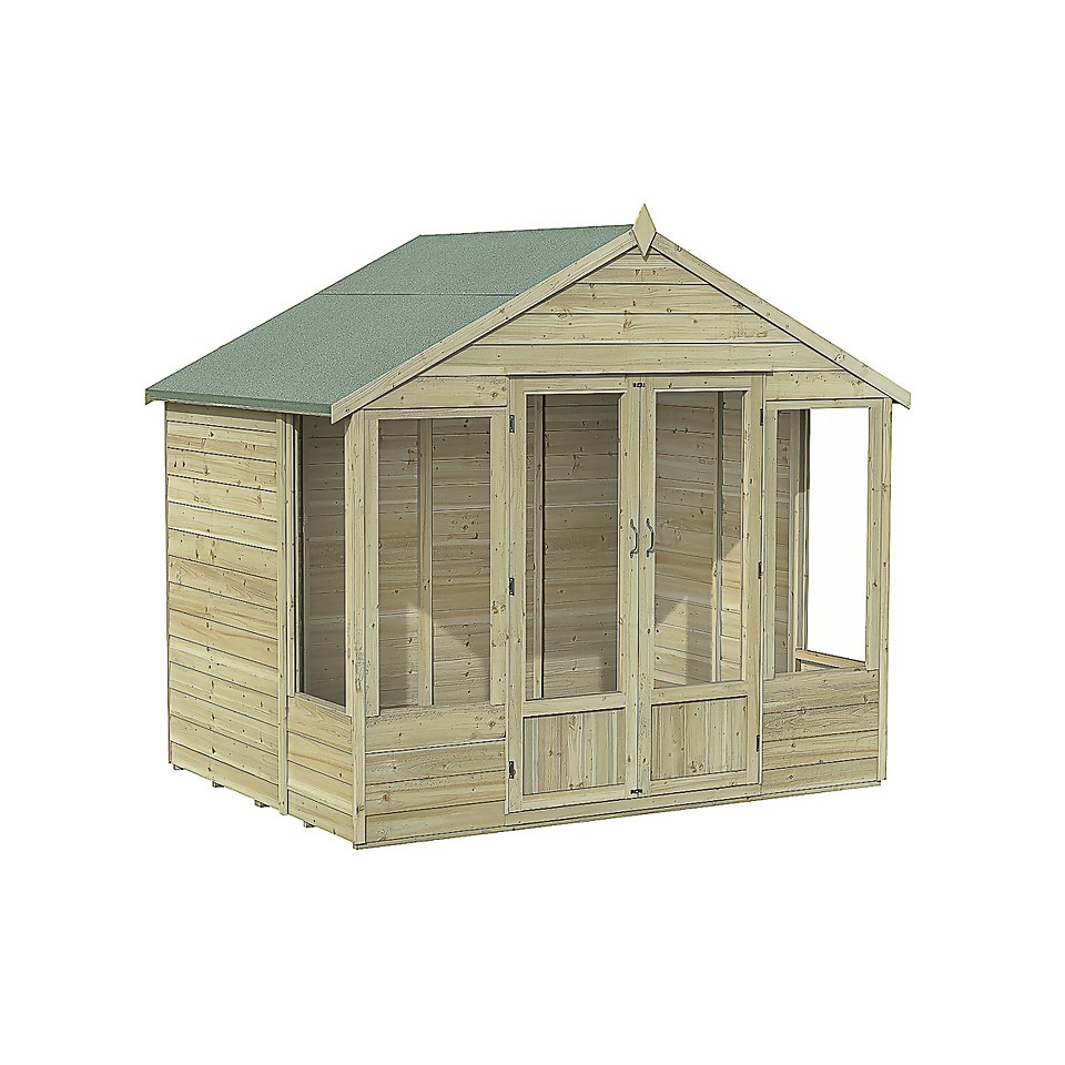 Oakley Overlap  Apex Summerhouse 8x6 (Home Delivery)