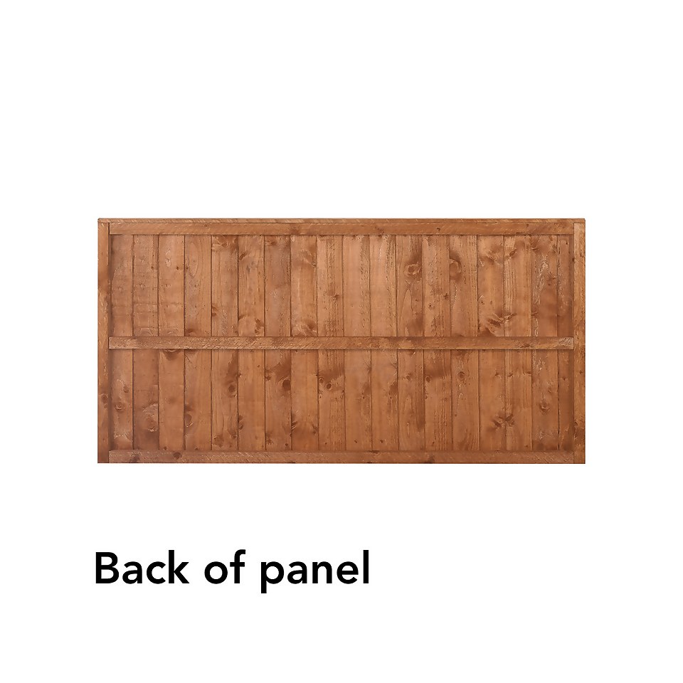 6ft x 3ft (1.828m x 0.918m) Closedboard Fence Panel - Pack of 4 (Home Delivery)