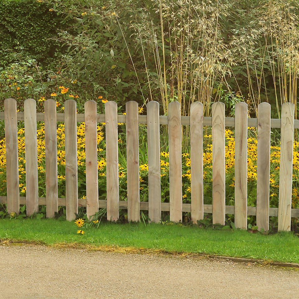 6ft x 3ft (1.8m x 0.9m) Pressure Treated Heavy Duty Pale Fence Panel - Pack of 4 (Home Delivery)