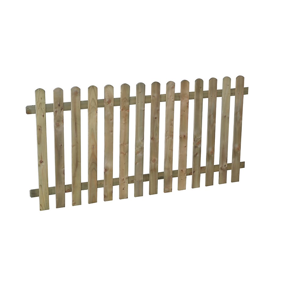 6ft x 3ft (1.8m x 0.9m) Pressure Treated Heavy Duty Pale Fence Panel - Pack of 3 (Home Delivery)