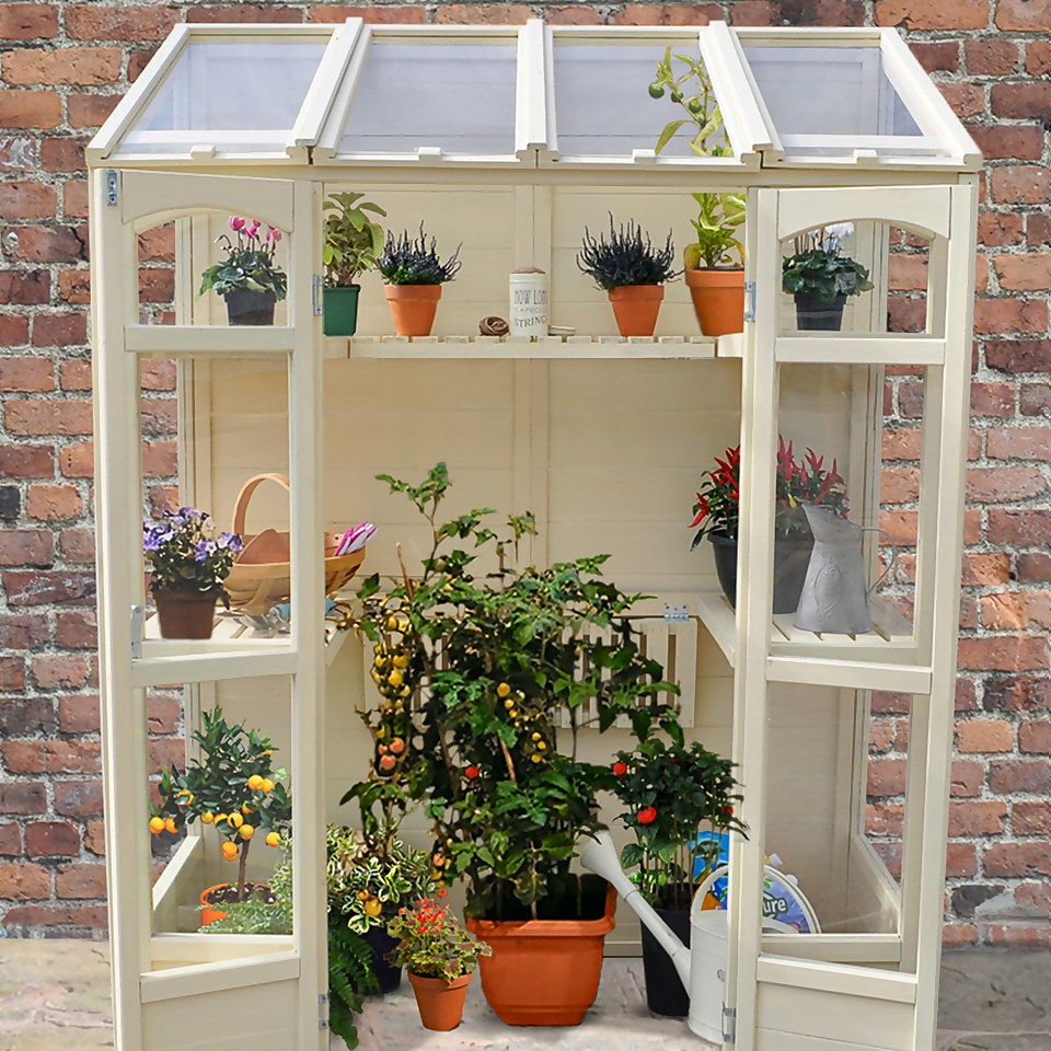 Forest Victorian Tall Wall Greenhouse with Auto Vent (Home Delivery)