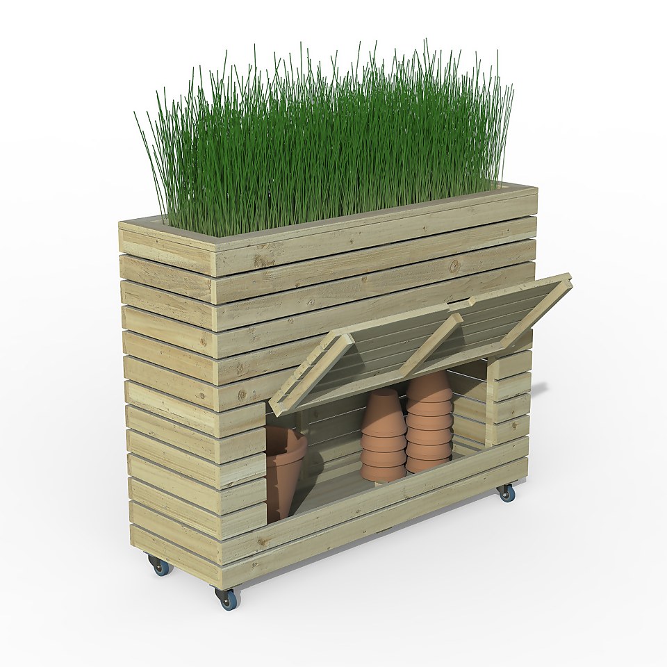Linear Planter - Tall with Wheels (Home Delivery)