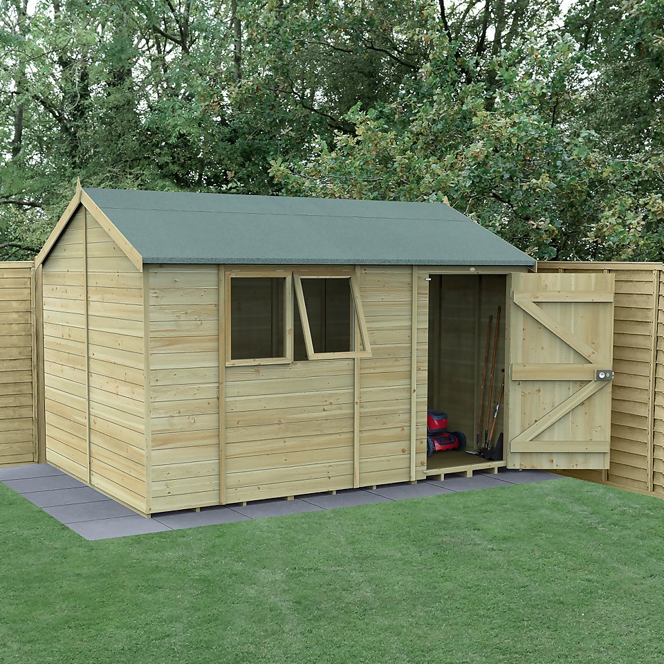 Timberdale 12x8 Reverse Apex Shed (Home Delivery)