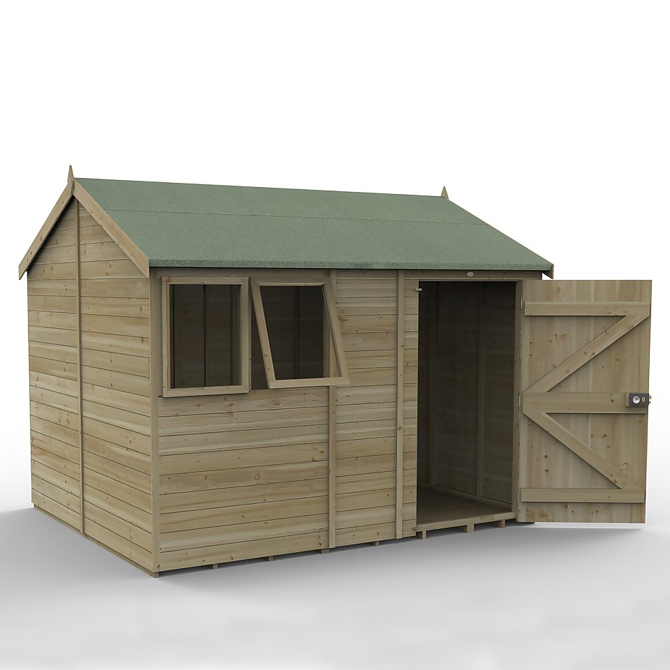 Timberdale 10x8  Reverse Apex Shed (Home Delivery)