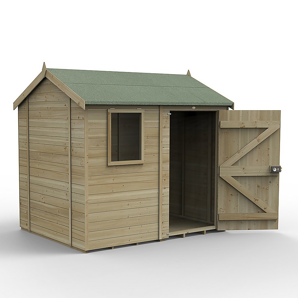 Timberdale 8x6 Reverse Apex Shed (Home Delivery)
