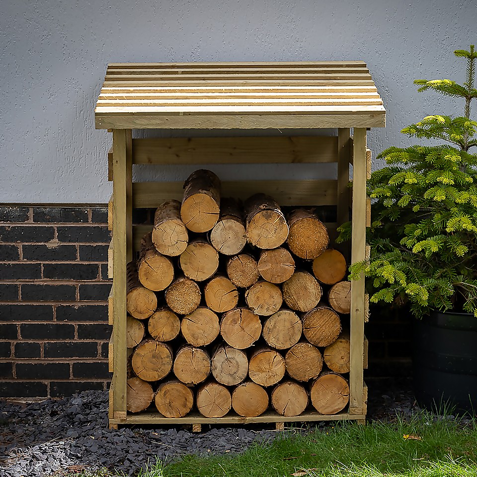 Compact Pent Log Store (Home Delivery)
