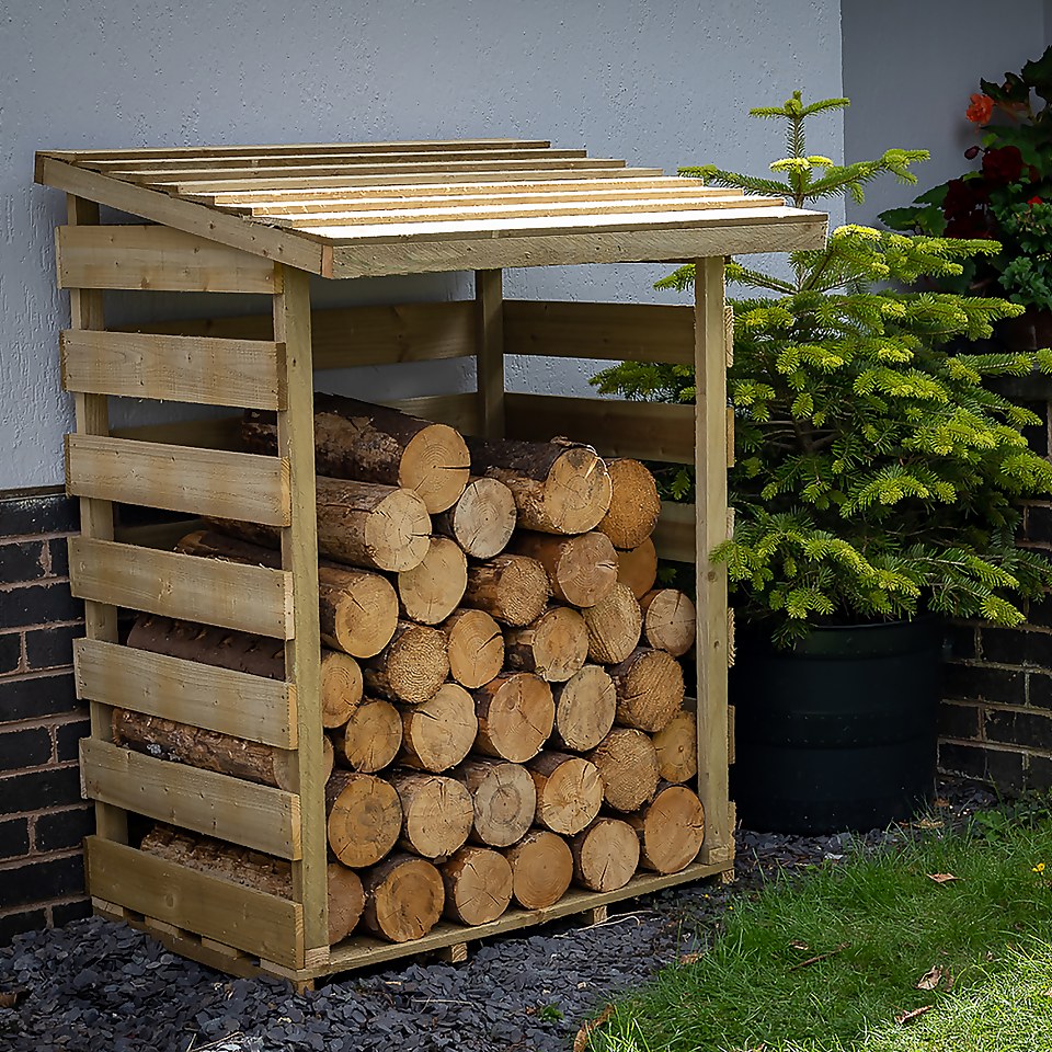 Compact Pent Log Store (Home Delivery)