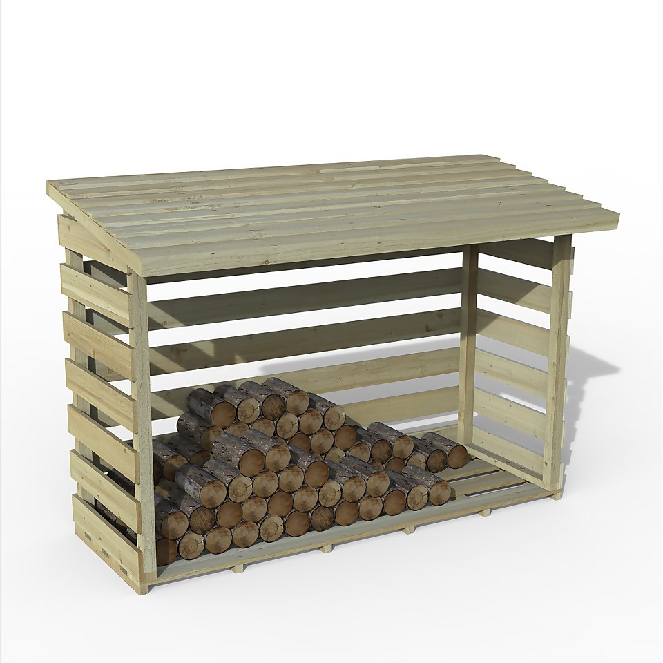 Large Pent Log Store (Home Delivery)