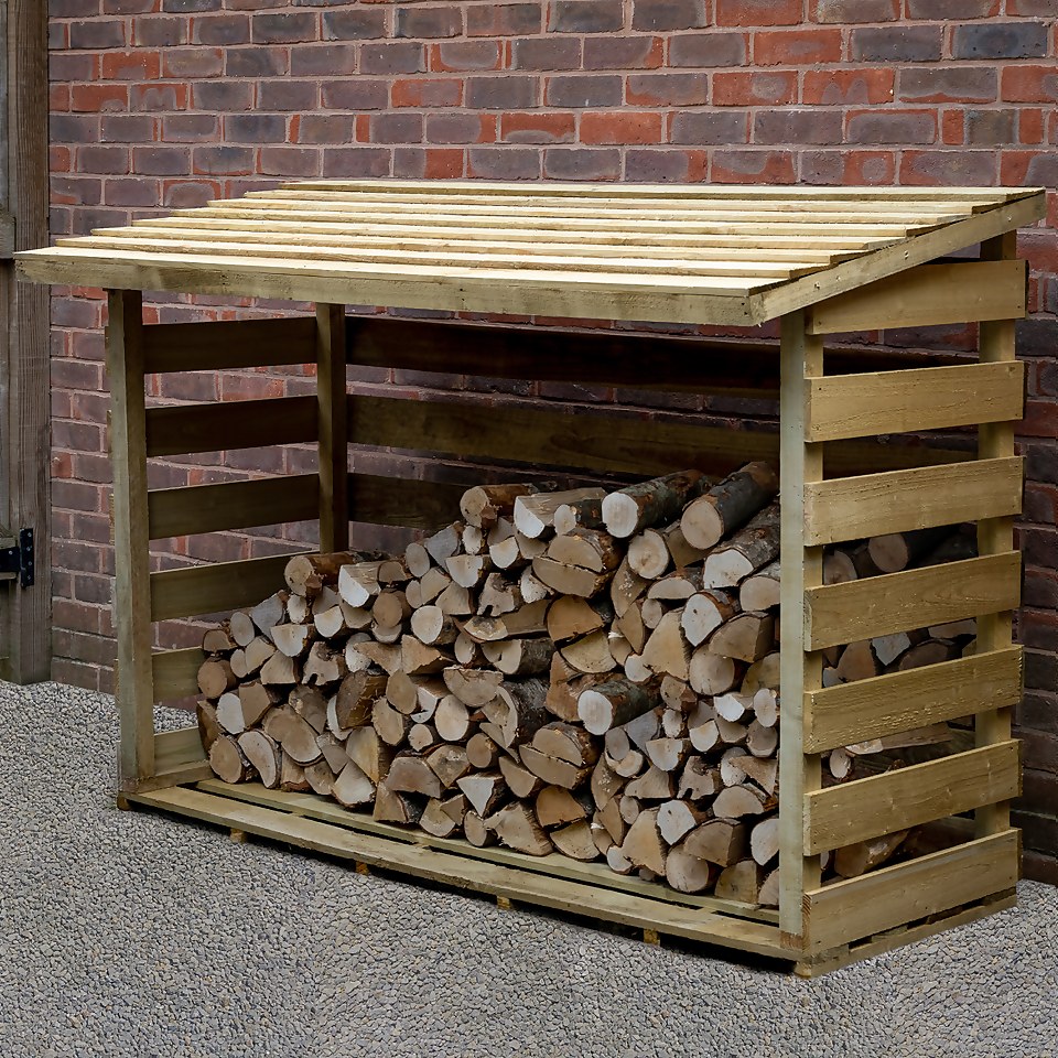 Large Pent Log Store (Home Delivery)