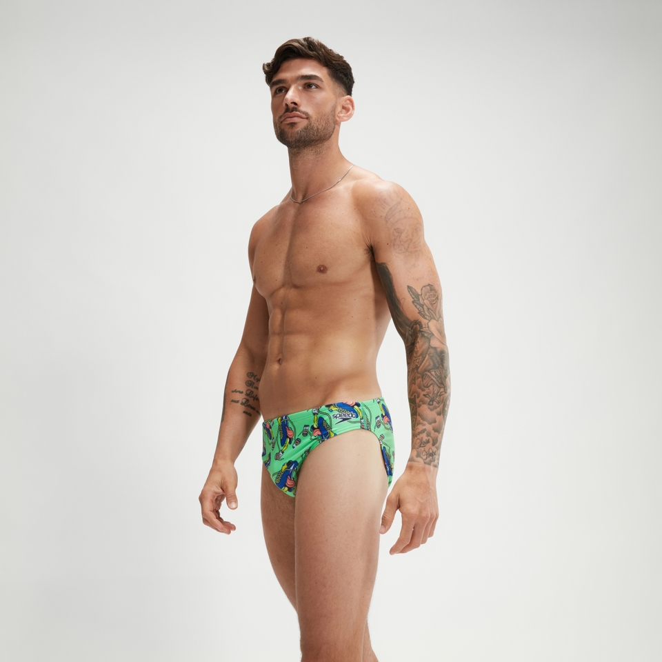 Men's Escape 5cm Brief Green