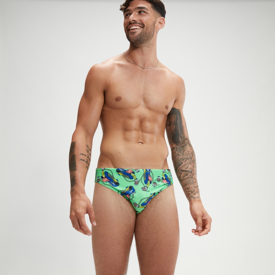 Men's Escape 5cm Brief Green