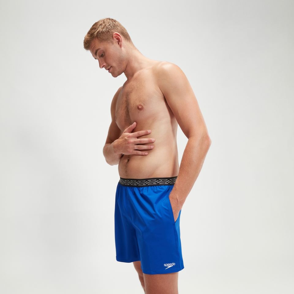 Men's Hyper Boom Band Printed 16'' Swim Shorts Blue