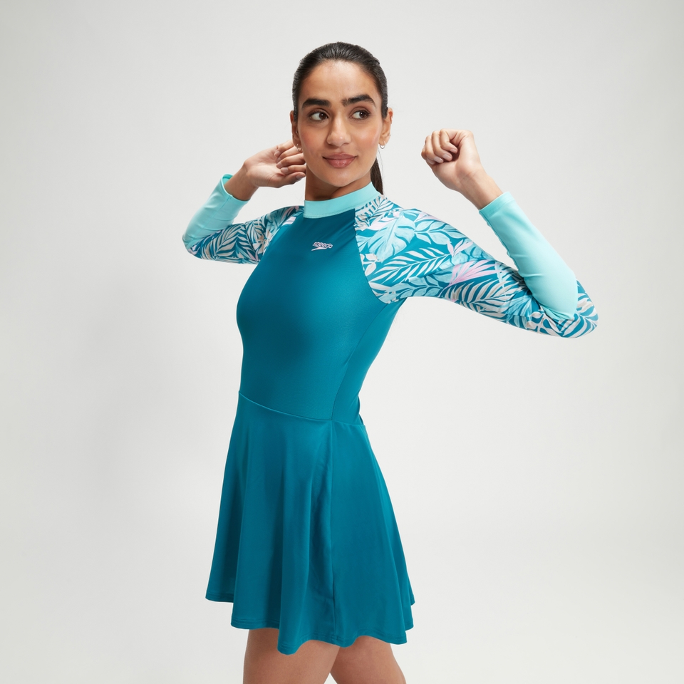 Langarm-Badekleid für Damen