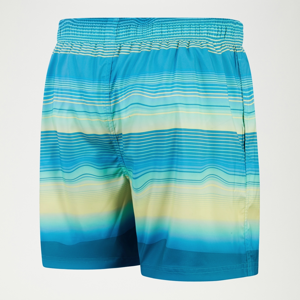 Men's Placement Leisure 16'' Swim Shorts Blue/Yellow