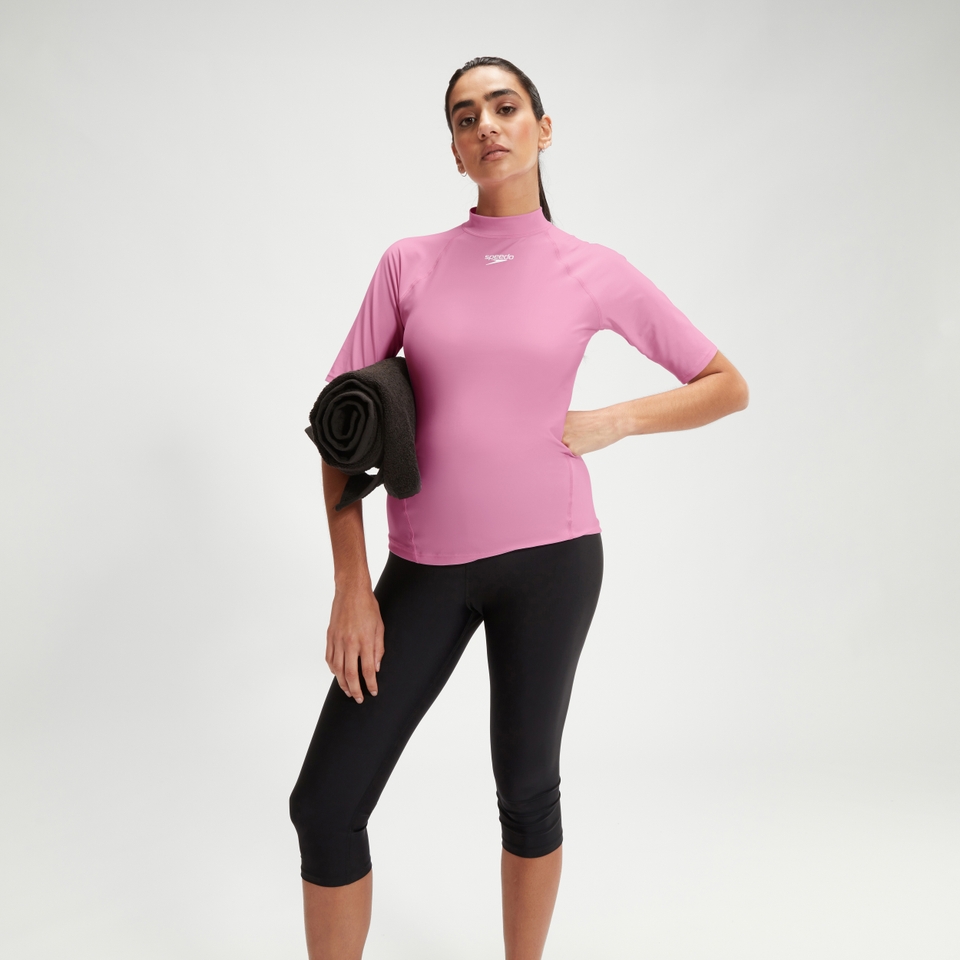 Kurzarm-Rash-Top für Damen