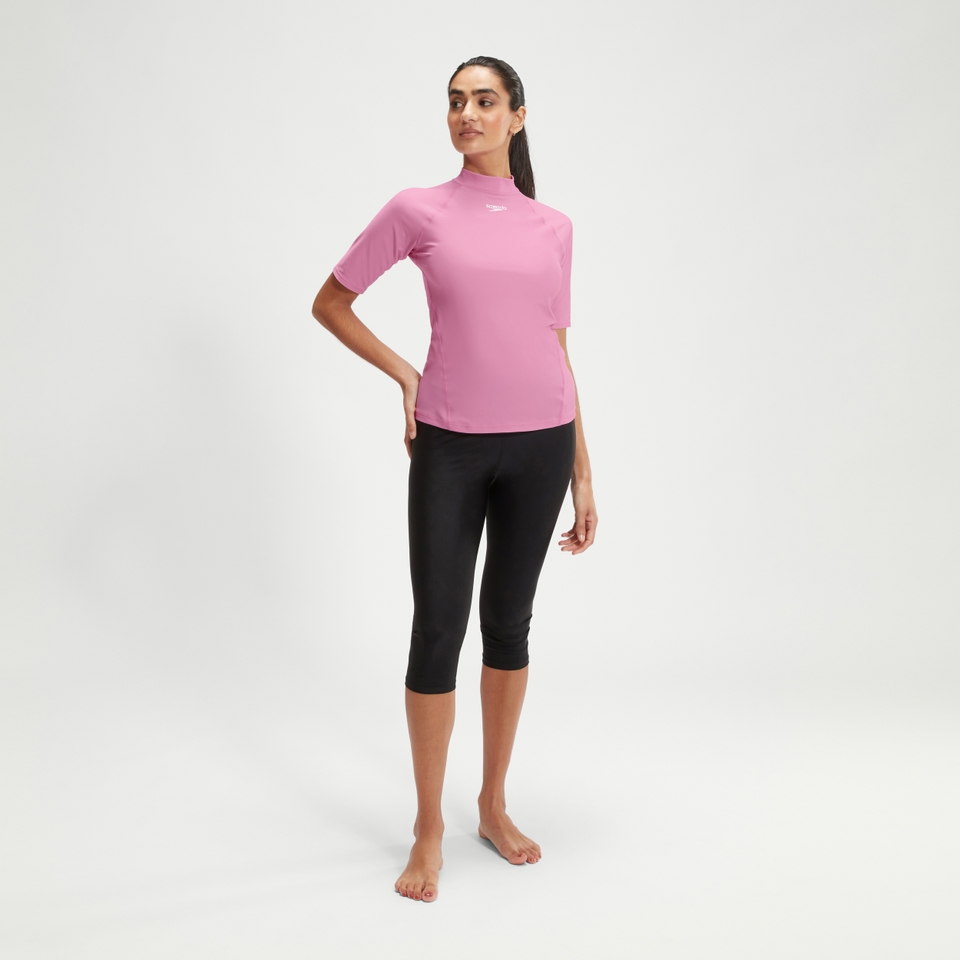 Kurzarm-Rash-Top für Damen