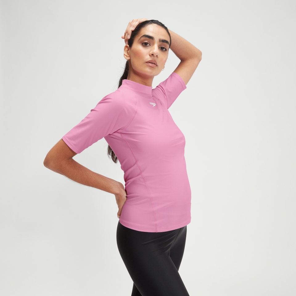 Kurzarm-Rash-Top für Damen