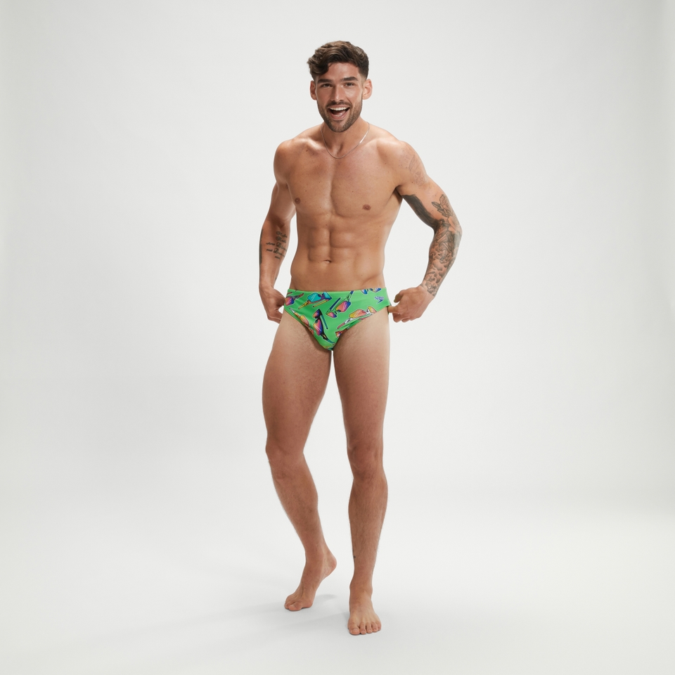 Men's Escape 5cm Brief Green