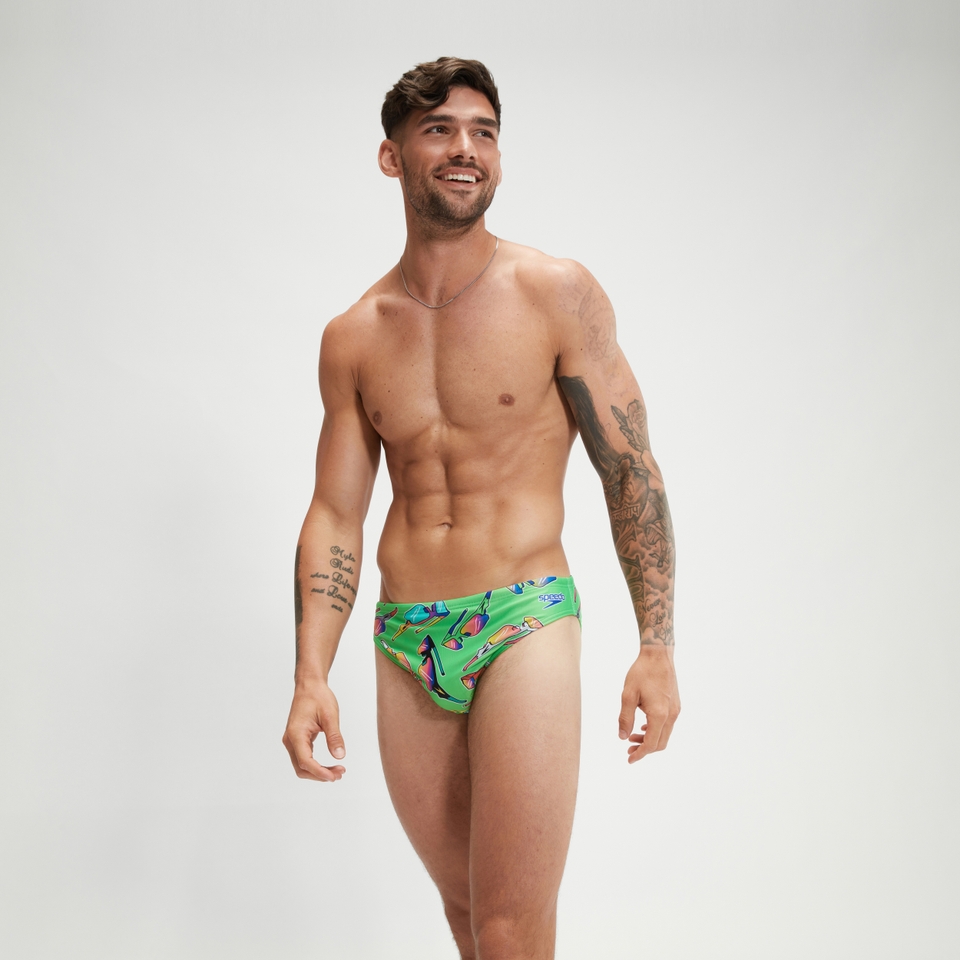 Men's Escape 5cm Brief Green