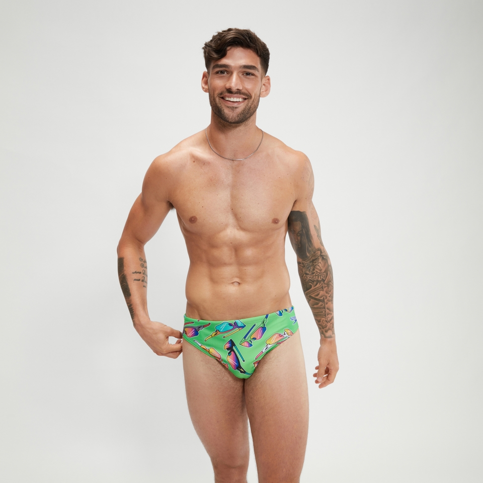 Men's Escape 5cm Brief Green