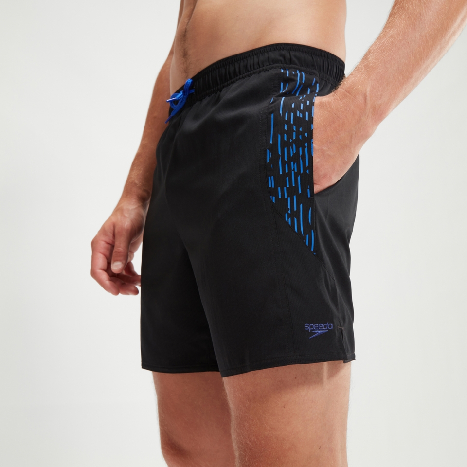 Xpress Lite-Schwimmshorts 40 cm für Herren Schwarz/Blau