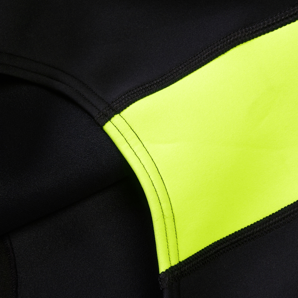 Ärmelloser Thermal-Badeanzug für Damen Schwarz/Gelb