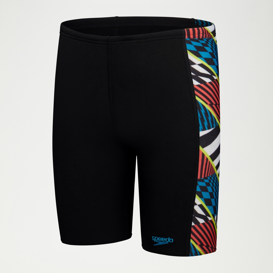 Boys Digital Panel Jammer Black/Red/Blue