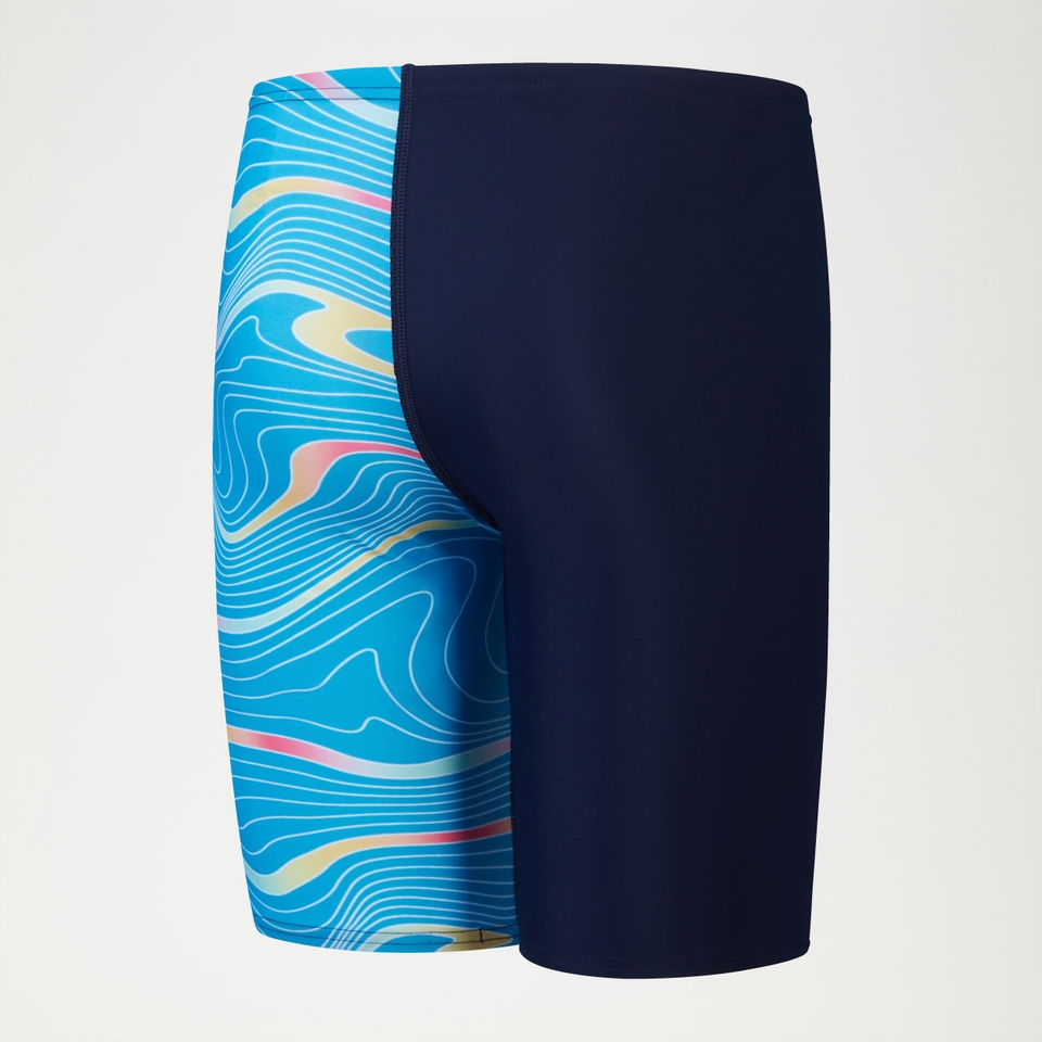 Boys Digital Allover V-cut Jammer Navy/Blue